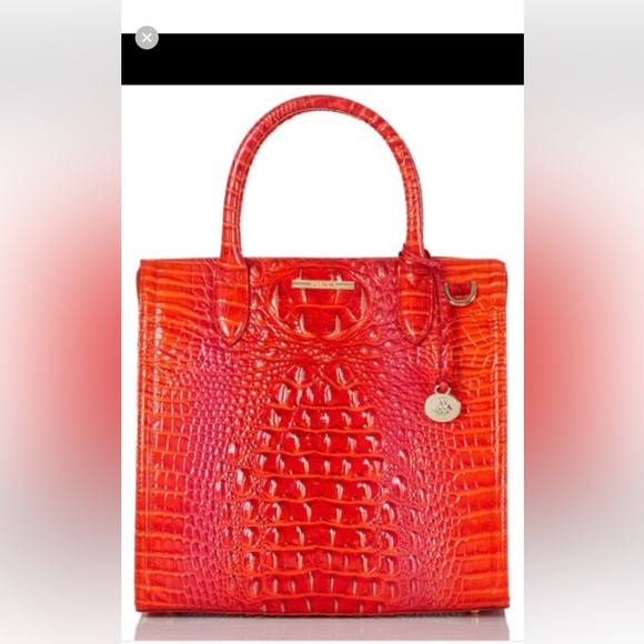 Brahmin Handbags - Brahmin Caroline in Flame Melbourne leather